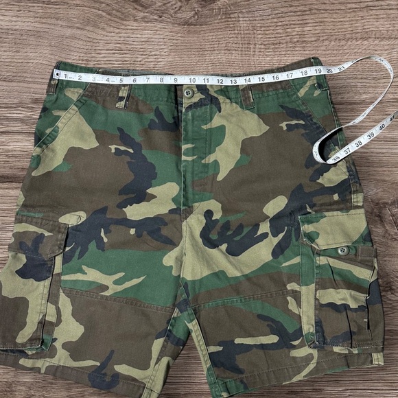 Roth Co BDU Camouflage Cargo Men Shorts (No Tag) Size Approximately Waist 36/38 - Picture 5 of 10